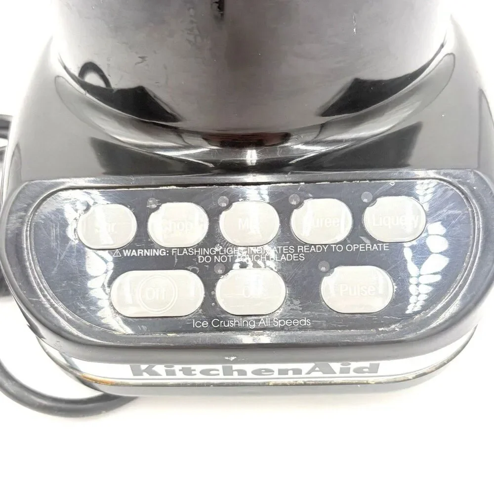 KitchenAid KSB5083 Black Blender Glass Jar Ice Crushing All Speeds Tested Works